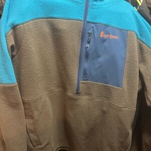 Cotopaxi Teal and Charcoal Fleece Jacket